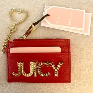 * Brand New *Juicy Couture card holder + keychain